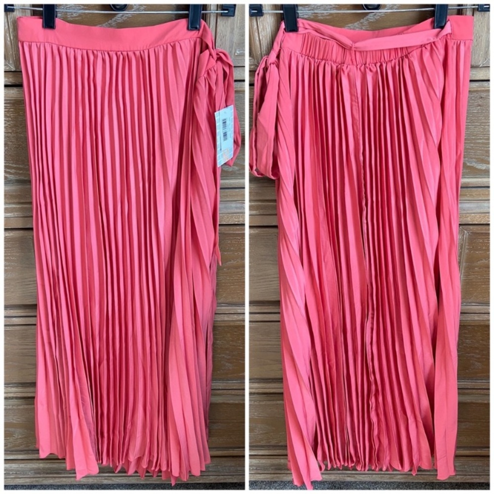 3xl coral lularoe Deanne pleated skirt